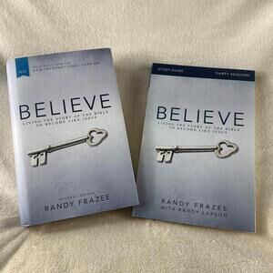 Believe Hardcover Book and Bible Study Guide Set Randy Frazee Christian Like New